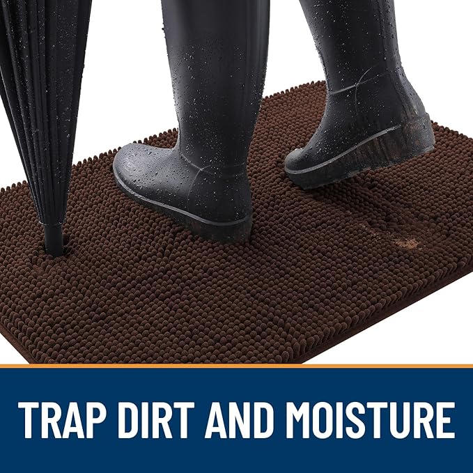 OLANLY Dog Door Mat for Muddy Paws 24x16, Absorbs Moisture and Dirt, Absorbent - Image 2