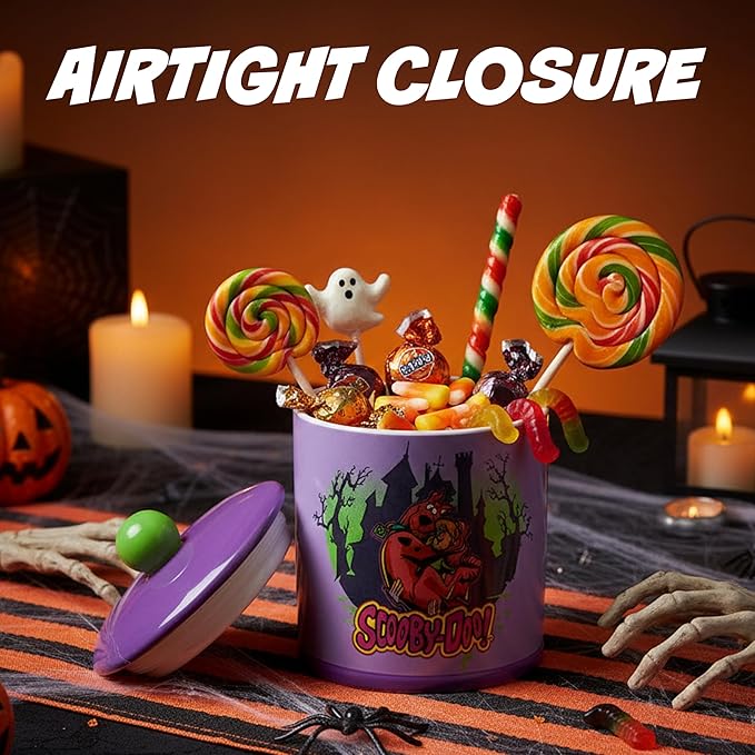 Silver Buffalo Scooby Doo Scooby Snacks Spooky Ceramic Cookie Snack Jar - Image 5