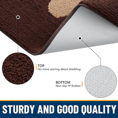 Smiry Dog Door Mat for Muddy Paws, Absorbs Moisture and Dirt, Low-Profile - Image 6