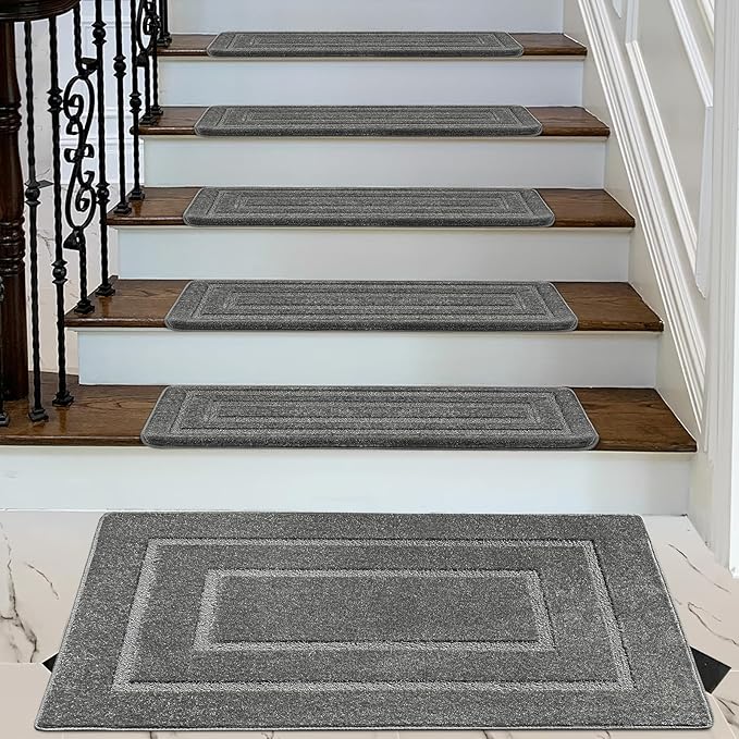 PURE ERA Carpet Stair Tread Landing Mat Tape Free Self Adhesive Non Slip Skid - Image 2