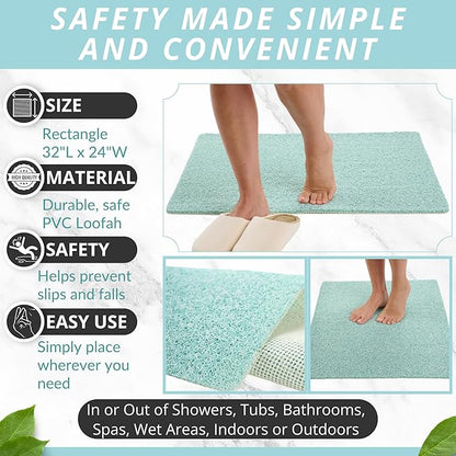 Enkosi Loofah Non-Slip Shower Mat - Image 3