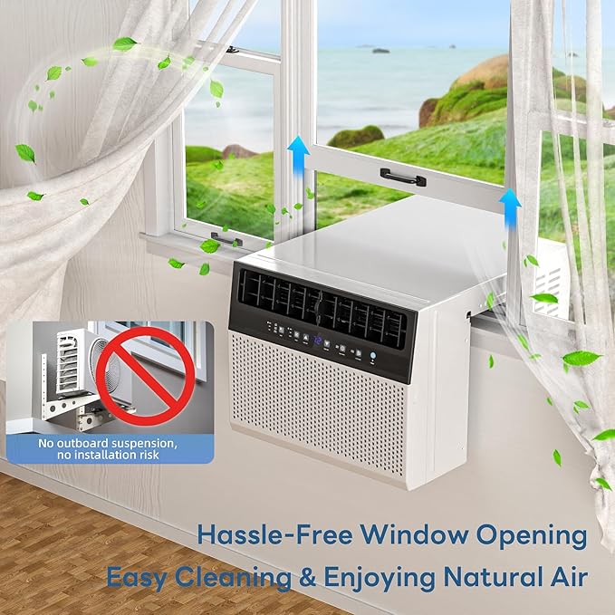 ZAFRO 12000 BTU U Shaped Window Air Conditioner Cools up to 550 Sq. Ft. - Image 7