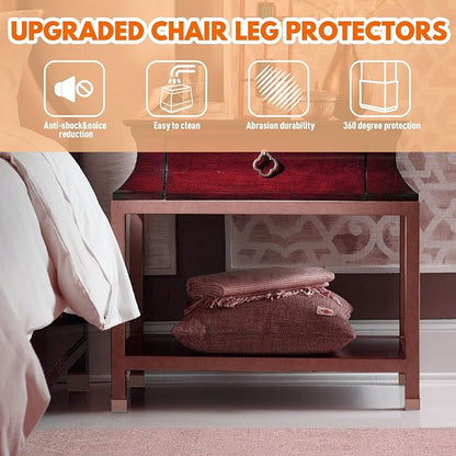 Rectangle Chair Leg Protectors for Hardwood Floors - Image 6
