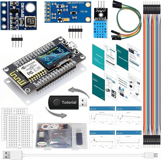 ESP8266 Weather Station and Weather Instrument Kit, NodeMCU ESP8266 Integrated by ideaspark