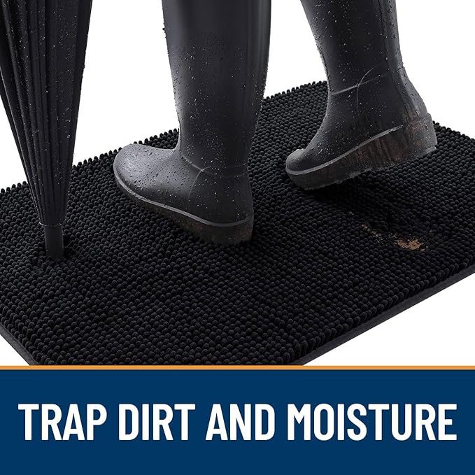 OLANLY Dog Door Mat for Muddy Paws 59x32, Absorbs Moisture and Dirt, Absorbent - Image 2