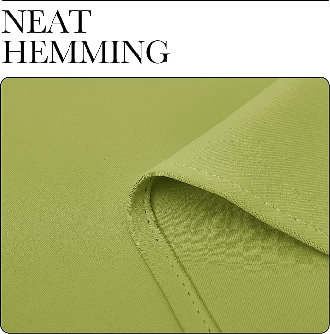 NICETOWN Blackout Curtains for Living Curtains, Fresh Green, 2 Panels, 52 by 95 - Image 6