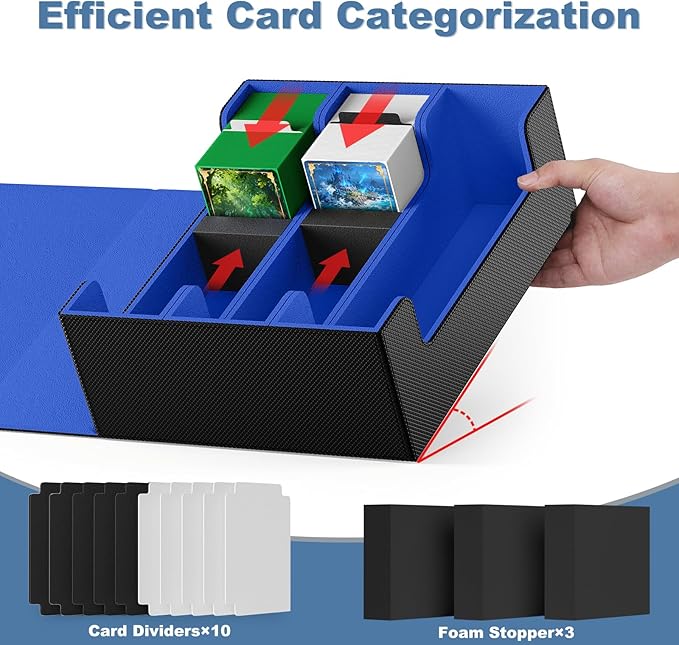 Mlikero Card Deck Case, 1800+ Trading Card Storage Box - Image 3