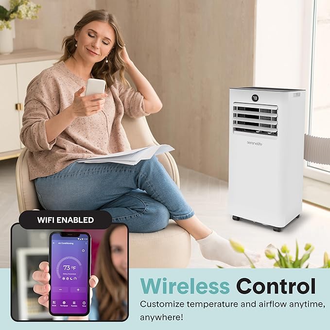 SereneLife 10, 000 BTU Portable Air Conditioner - Image 2