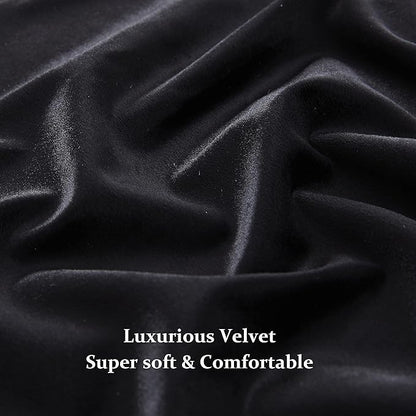 Luxury Black Decorative Velvet Curtains 120 inches Elegant Living Room Curtain - Image 6
