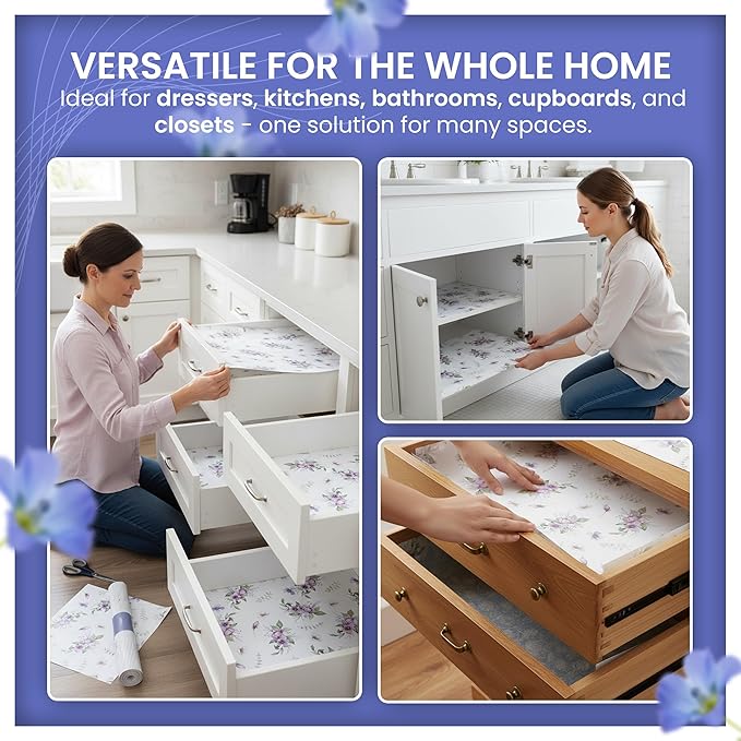 8X Linen Scented Drawer Liners for Dresser - Image 5