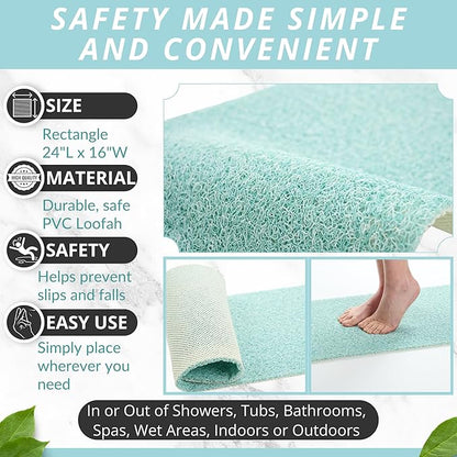 ENKOSI Loofah Non-Slip Shower and Bath Mat - Image 2