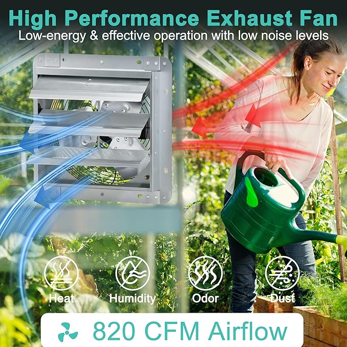 10 Inch Shutter Exhaust Fan - Image 3