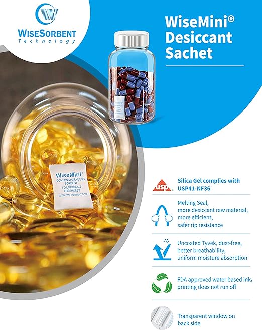 0.5 Gram 1500 Pack Silica Gel Packs, Dessicant Packets, Moisture Absorbers - Image 9