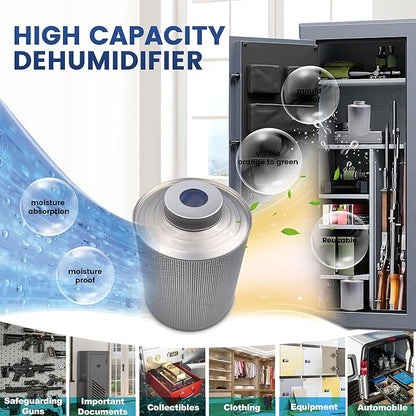 800 Gram 16 Pack Gun Safe Dehumidifier, 1.77 LBS Rechargeable Dehumidifier Blue - Image 8
