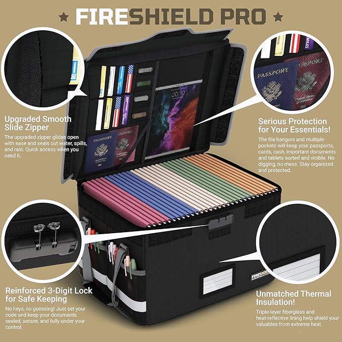 FIRESHIELD PRO 5200°F Fireproof Document Box - Image 9