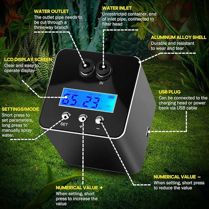 Reptile Smart Mister, Reptile Humidifiers Misting System Automatic - Image 5