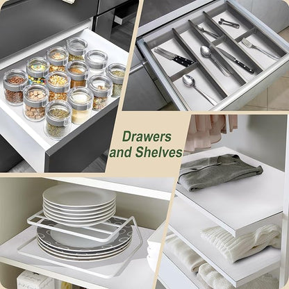 Shelf Liner and Cabinet Liner for Kitchen, Non-Slip Non-Adhesive Drawer Liners - Image 9