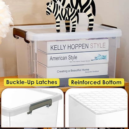 Citylife 22.2 Qt. Plastic Storage Bins - Image 9