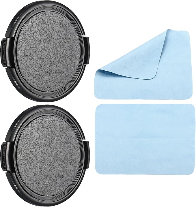 PATIKIL Camera Lens Cap, 2 Pack Sides Pinch Front Lens Cover by PATIKIL