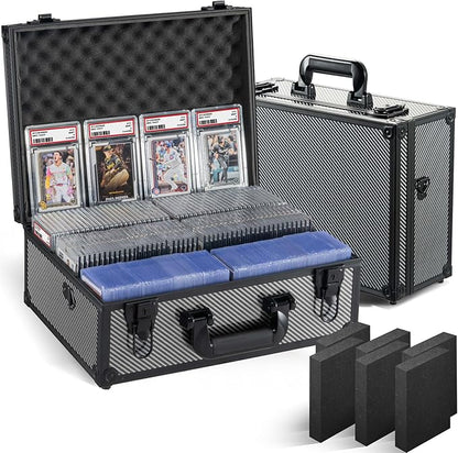 Graded Card Storage Box, Trading Cards Slab Carrying Case, 6 Row Hard Sports by Unknown
