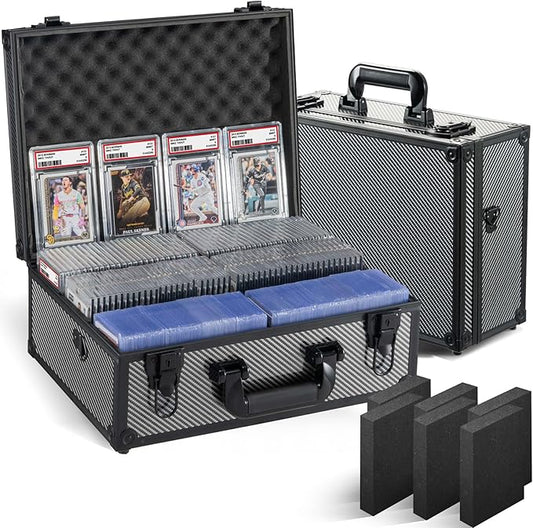 Graded Card Storage Box, Trading Cards Slab Carrying Case, 6 Row Hard Sports by Unknown