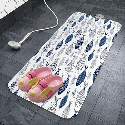 Fish Bathtub Mat Non Slip, Boho Baby Bath Mat - Image 8