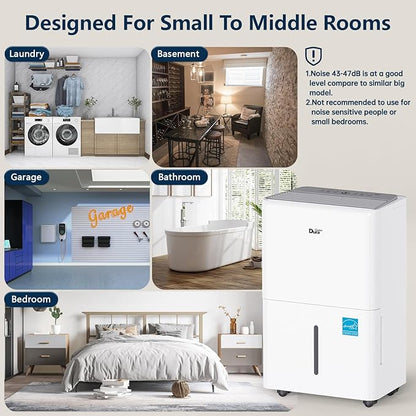 DuraComfort Dehumidifier for Basement up to 2, 500 Sq Ft, 2025 Energy Star - Image 9