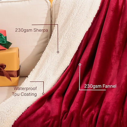 Waterproof King Size Blankets for Bed 80'' x 90'', 3 Layer Lightweight and - Image 4
