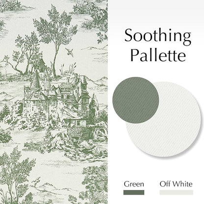 jinchan 95% Blackout Toile Curtains - Image 4