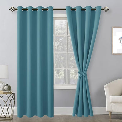 Hiasan Blackout Curtains for Bedroom, 52 x 84 Inches Long - Image 2