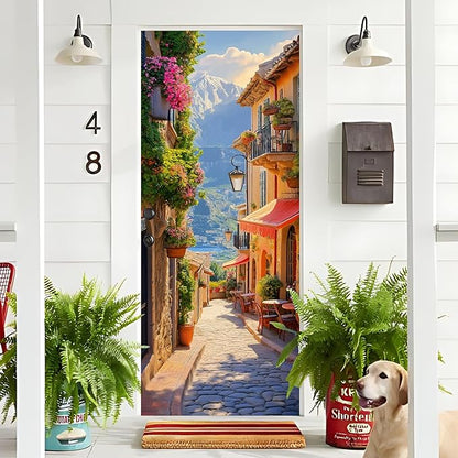 3D Door Decals Stickers, Peel Stick Wall Murals Vinyl Wallpaper Self-Adhesive - Image 4