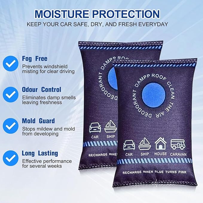 Reusable Dehumidifier Bags, Car Moisture Absorber - Image 5