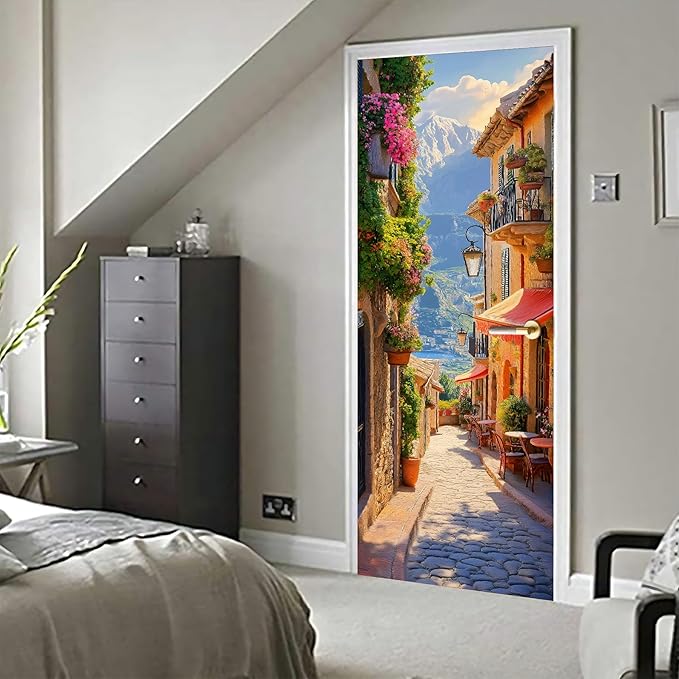 3D Door Decals Stickers, Peel Stick Wall Murals Vinyl Wallpaper Self-Adhesive - Image 6