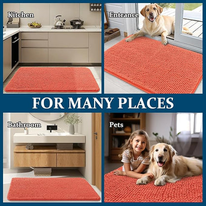 OLANLY Dog Door Mat for Muddy Paws 59x35, Absorbs Moisture and Dirt, Absorbent - Image 8