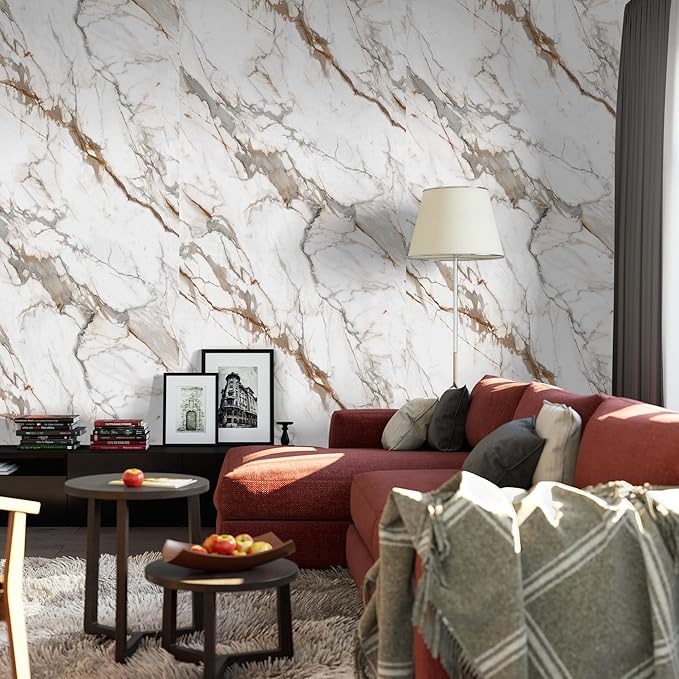 Marble Peel and Stick Waterproof Wall Paneling, Covers 38.75 Sq. Ft. - Image 7