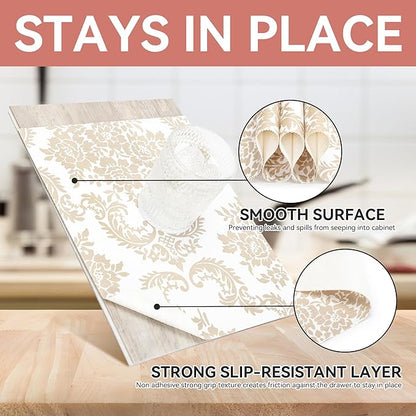 RAY STAR Cabinet Liner, Non Adhesive 12 Inch x 10 Feet Shelf Liners - Image 3