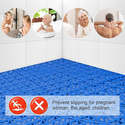 MYFAMIREA Modular Interlocking Cushion 12 Pack 11.8" x 11.8" Rubber Floor Tiles - Image 6