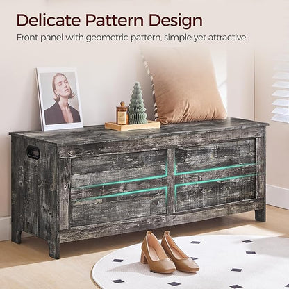 Storage Chest, 47.2” Large Toy Chest, Entryway Storage Trunk, Storage Bench - Image 6