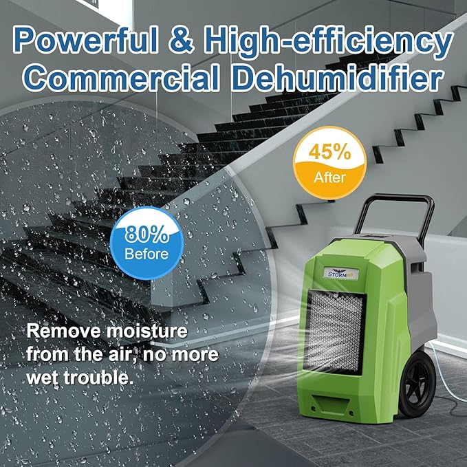ALORAIR 180 Pints Commercial Dehumidifier - Image 5