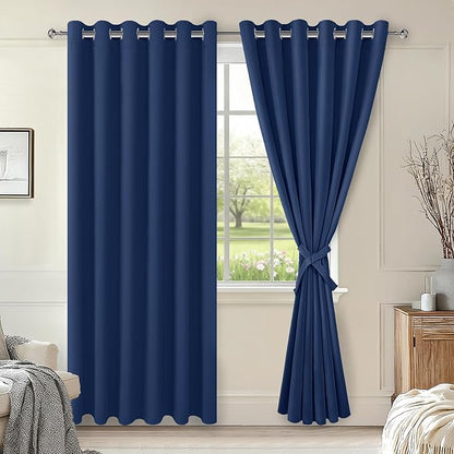 Hiasan Room Darkening Curtains for Bedroom, 70 x 84 Inches by Hiasan