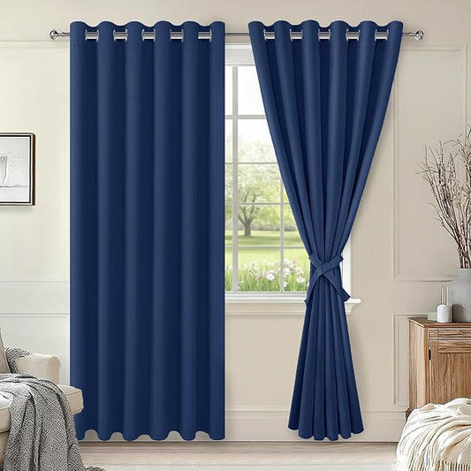 Hiasan Room Darkening Curtains for Bedroom, 70 x 84 Inches by Hiasan