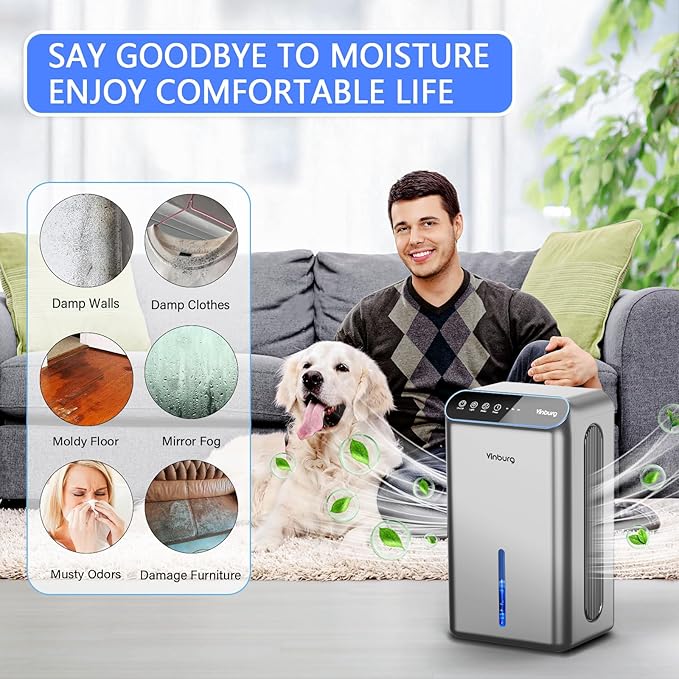 Dehumidifiers for Home Quiet Small Dehumidifier for Basement Bedroom Bathroom - Image 7