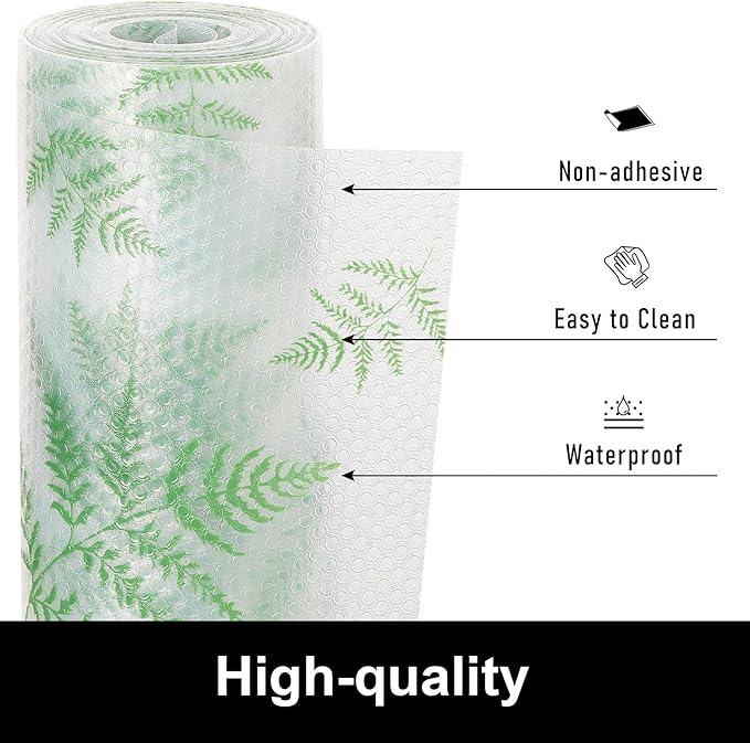 Cooyes Shelf Liners for Kitchen Cabinets Refrigerator Liners Waterproof & - Image 4