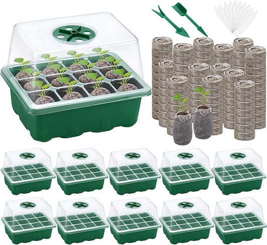 10 Sets Seed Starter Tray Kit Seed Starter Trays by Hahood
