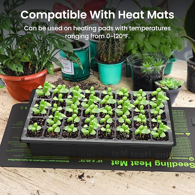 MIXC Seed Starter Tray with Lights, 2 Packs Mini Propagator Plant Grow Kit - Image 3