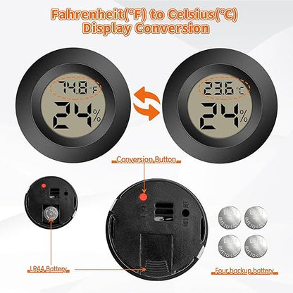 Mini Hygrometer Indoor Outdoor Thermometer Humidity Meter Digital LCD - Image 2