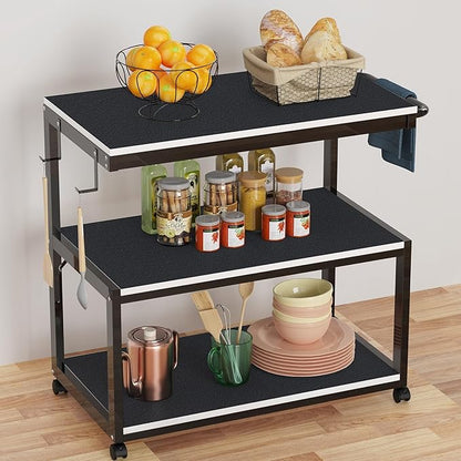 Black Shelf Liners for Kitchen Cabinets Non Adhesive Drawer Liner for Bathroom - Image 3