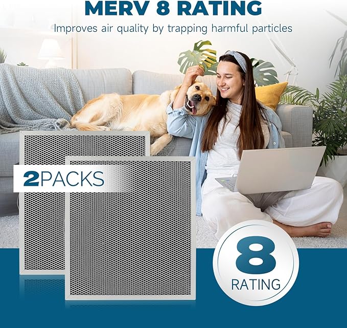 2-Packs 5881 Washable MERV 8 Dehumidifier Filter 12x14x1 Compatible - Image 4