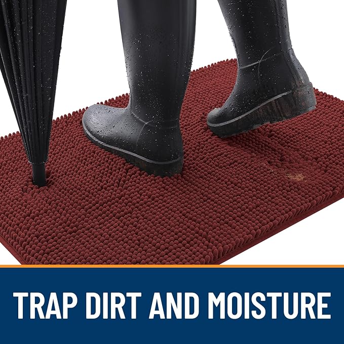 OLANLY Dog Door Mat for Muddy Paws 54x32, Absorbs Moisture and Dirt, Absorbent - Image 2