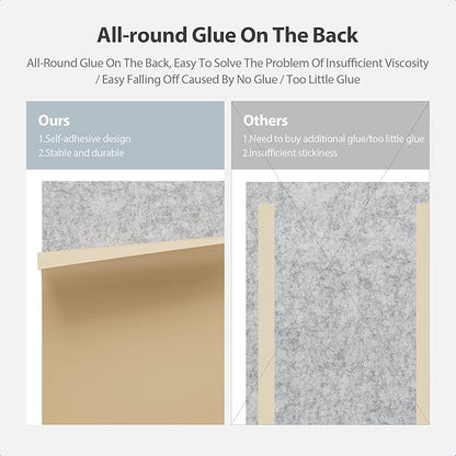 12 Pack Acoustic Panels Self Adhesive Sound Proof Foam, High Density Sound - Image 4